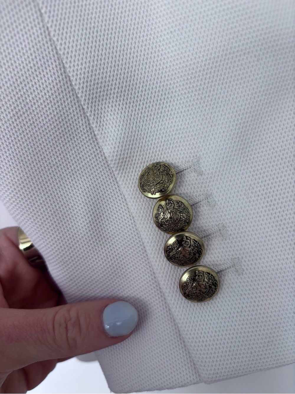 NWOT Banana Republic Captain’s Blazer in Ecru Size 10 - Picture 14 of 14